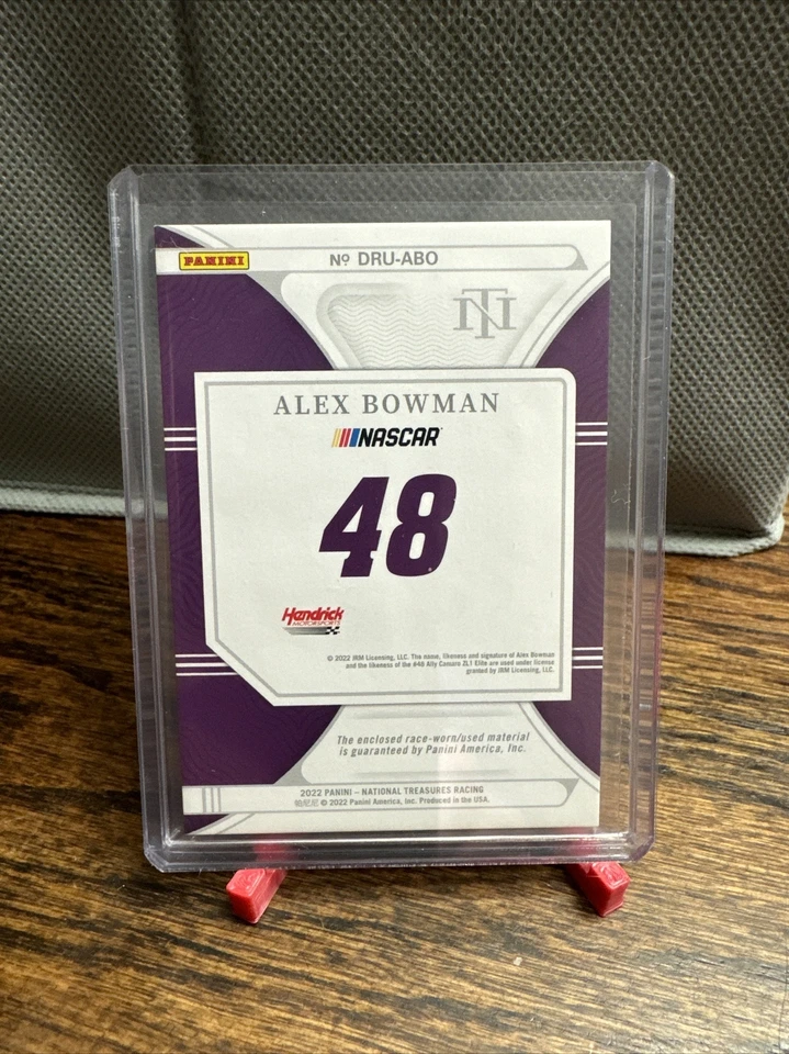 2022 Alex Bowman National Treasures Race Used Sheet Metal /10 - Image 2 of 2