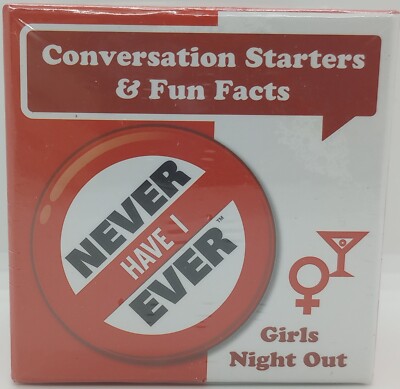 Never Have I Ever Girls Night Out Game ~ INI, LLC ~ 150 Cards ~ NEW SEALED