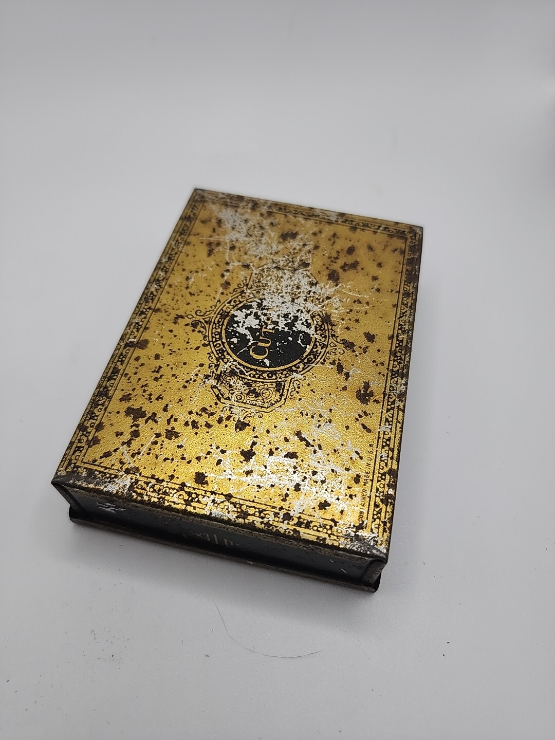 Vintage Art Deco Metal Cutex Five Minute Set Advertising Tin Litho Box Manicure