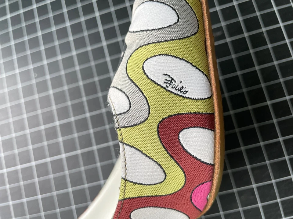 Tacones de aguja PUCCI colorido estampado geométrico talla 38 1/2 Foto 4 de 4