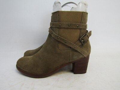 Matisse Womens Size 8.5 M Brown Suede Zip Buckle Ankle Fashion Boots Bootie