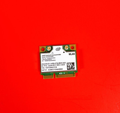 Intel Centrino Advanced-N 6205 Wi-fi Card 62205ANHMW DELL 0X9JDY laptop