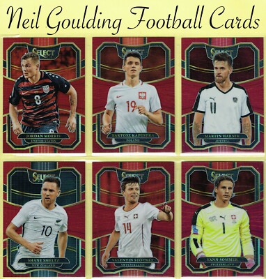 Panini SELECT FUSSBALL 2017-2018   ROT PARALLEL   ''''Terrasse'''' Fußballkarten #/199