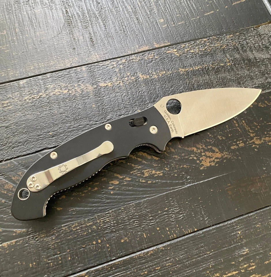 Spyderco Manix 2 XL KnifeCenter Exclusivo CPM-CruWear Negro Suave G10 C101GPCW2 Foto 2 de 4