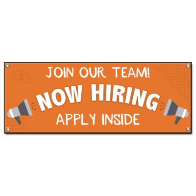 Join Our Team Now Hiring Apply Inside Banner Concession Stand Food Truck