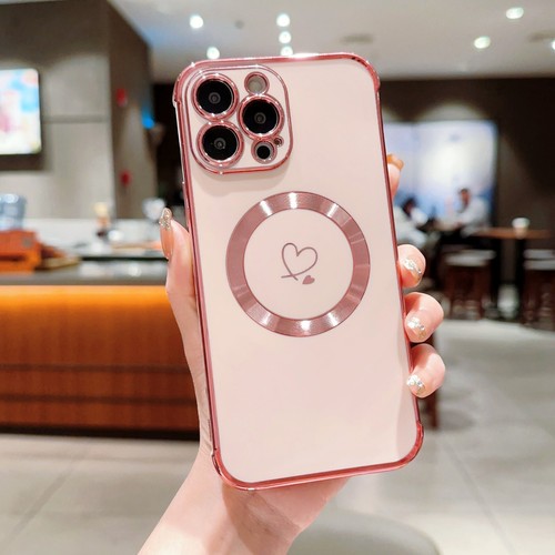 For iPhone 15 Pro Max 14 Plus 13 12 11 Magnetic Electroplated Frame Phone Case - Picture 30 of 40