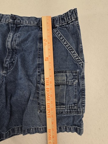 Savane Men Cargo Shorts 38 Blue Denim Fishing Outdoor Hiking Cotton Casual - 第 7/13 張圖片