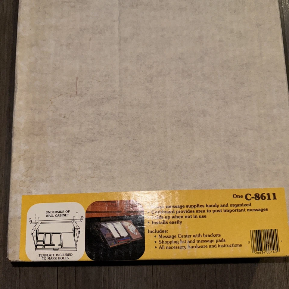 Amerock Cabinet Aides Hide-Away Message Center C-8611 NEW Sealed Box Vintage - Image 2 of 4