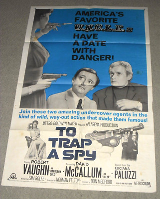 TO TRAP A SPY Original 1sh Movie Poster