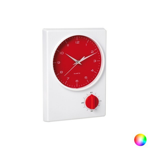 Horloge cuisine minuterie 1 heure couleur à quartz silencieux avec minuteur mécanique