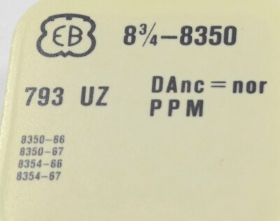 Kompletter Balancier Uhr EB 8 3/4 8350 Und Abgeleitete