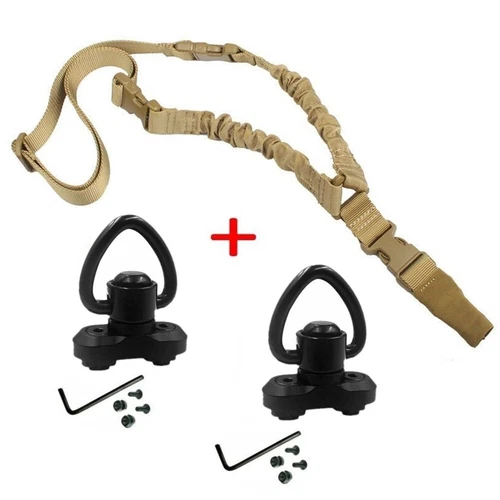 Single Point Gun Rifle Sling Bungee Strap w/ M-LOK Quick Release QD Sling Swivel - Bild 34 von 44