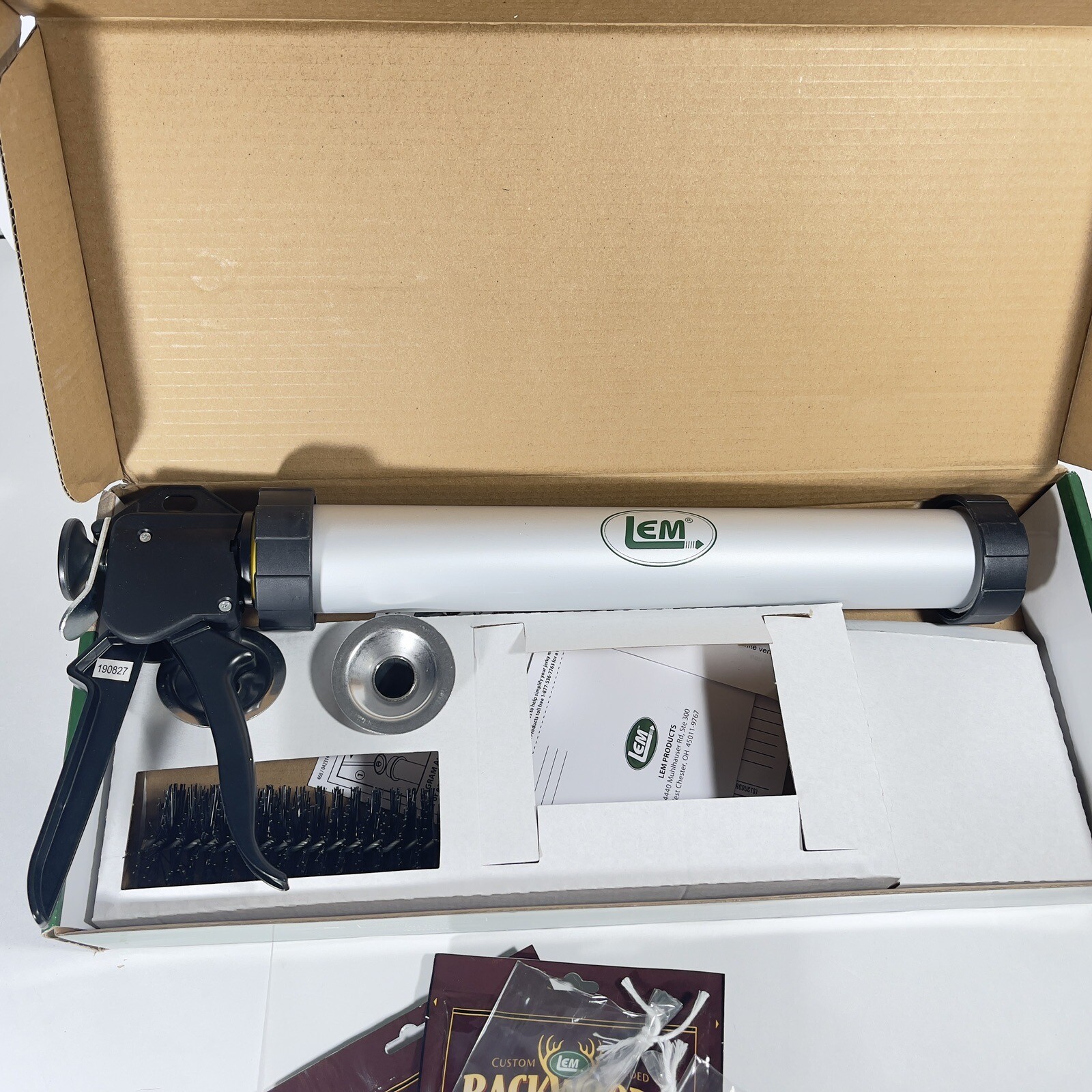 LEM Jerky Cannon Kit with Round and Flat Nozzle Nylon Brush and Seasoning 468 eBay