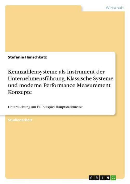 Thumbnail - Kennzahlensysteme Als Instrument Der Unternehmensführung. Klassische