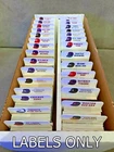 30 Customized MLB Baseball Cap Team Labels For BCW Tall Card Dividers LABEL ONLY