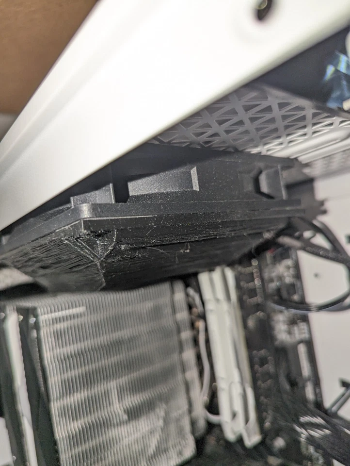 Ram Cooling Shroud 120mm Fan (Screw into 120mm case fan) For DDR5 DDR4 Ram - Image 4 of 4