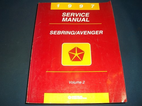 1997 CHRYSLER SEBRING DODGE AVENGER SERVICE REPAIR SHOP WORKSHOP MANUAL SET - Picture 3 of 4