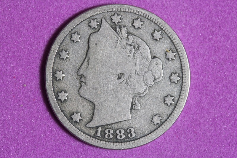 Estate Find 1883 - W/CENTS Liberty V Nickel!!!  #K60223