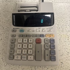 Sharp EL-1801V Printing Calculator Great Condition