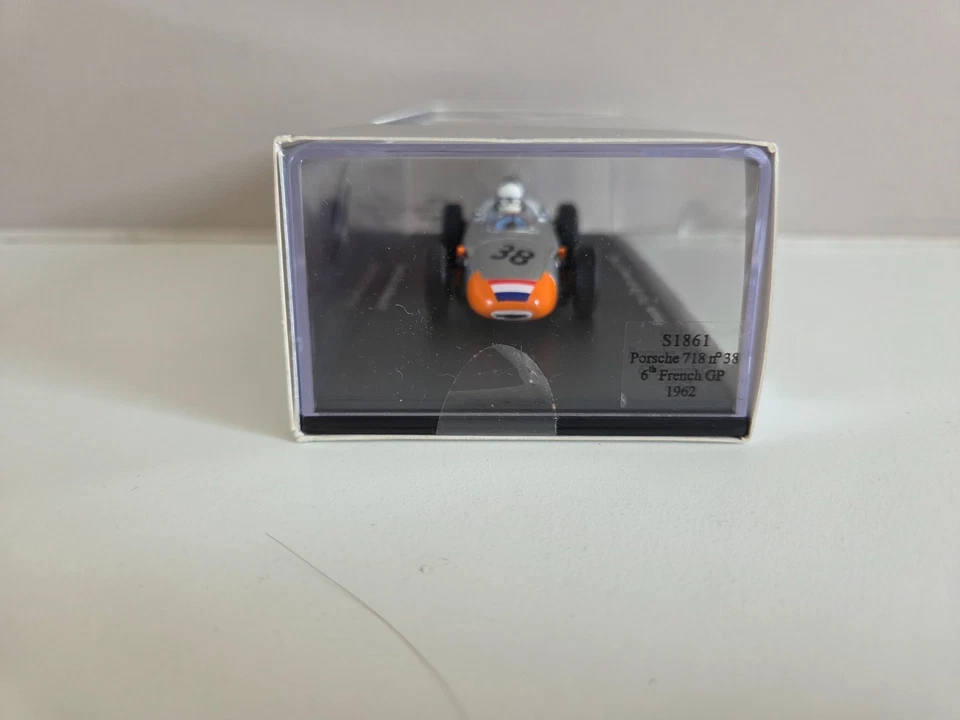 Spark 1/43 Porsche 718 C. Godin de Beaufort - #38 Gp di Francia 1962 - S1861 - Immagine 2 di 4
