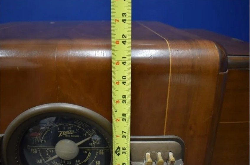 1940 Antique Zenith Art Deco Walnut 10s464 Vacuum Tube Console