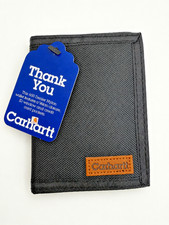 Carhartt Black Nylon Tri Fold Wallet Hook Loo...