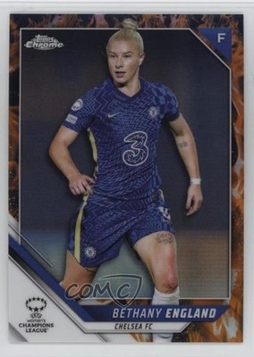 2021 Topps Chrome UEFA Women's Champions League 54/75 Beth England Rookie RC 1o2