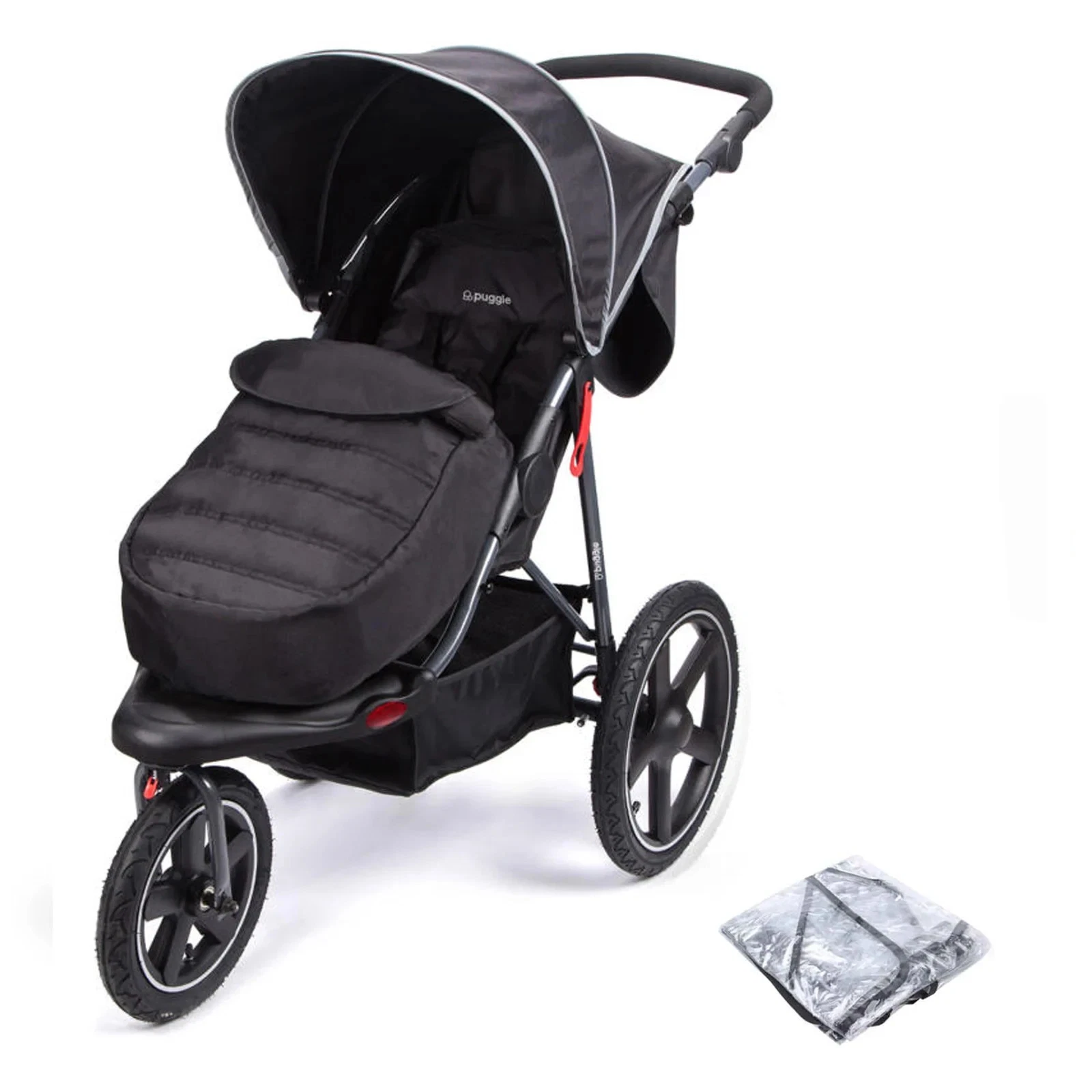Puggle Urban Terrain Sprint GT Pushchair adjustable recline lightweight black