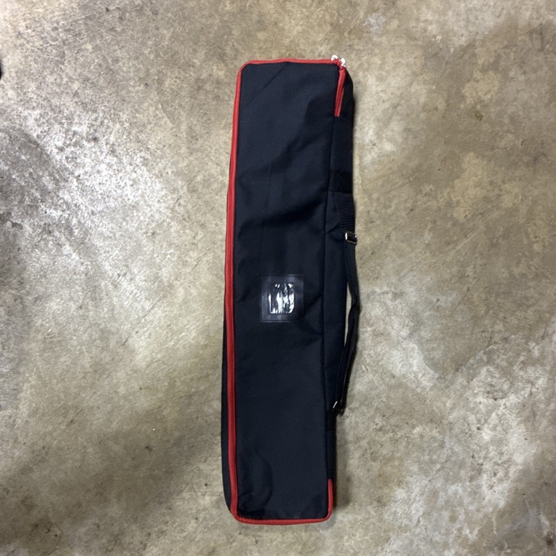 Black Fabric Electronic Keyboard Bag Case Small Single w/ Red Zipper Trim Handle