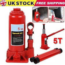 5 Ton Bottle Jack Heavy Duty Hydraulic Lifting Ram Car Van Boat Truck Caravan UK