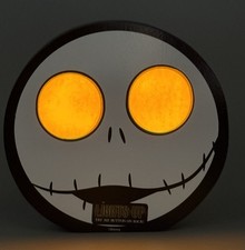 Pesadilla antes de Navidad Jack Skellington Iluminar Madera LED Letrero Colgante de Pared