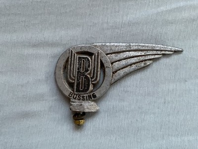 Altes Büssing Fahrrad Emblem für das Schutzblech Figur Oldtimer Rad Original 