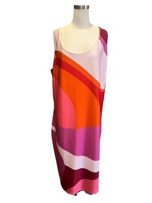 Maree Pour Toi Colorful Geometric Women s Sheath Dress Size 28