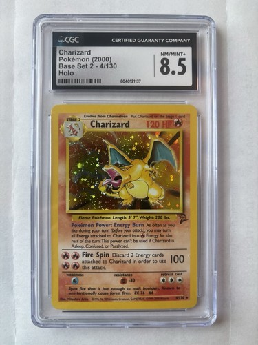 Charizard graded CGC 8.5 for sale on eBay