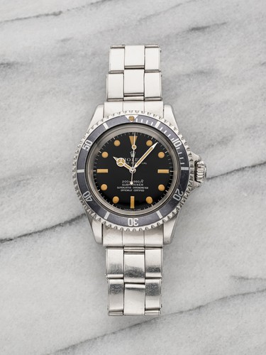 Vintage 1967 Rolex Submariner 5512 Stainless Steel Black Dial Automatic 40mm