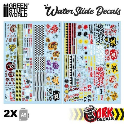 Green Stuff World Abziehbilder Orks Water Slide Decals Sheets