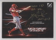 2013 Onyx Platinum Prospects Promo Auto Gold Ink 4/175 Kaleb Cowart Auto wd7