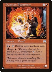 Dwarven Blastminer (199/350) The List Reprints