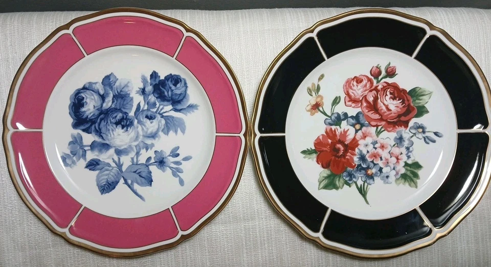 Ralph Lauren - 2 Salatteller 8,5" - Lattice Floral II & Isadora - Top