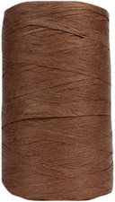 316Yard Rayon Raffia Paper Yarn Crochet - Coffee Brown Ribbon for Knit Summer Su