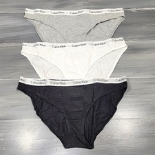 Calvin Klein Bikinis Underwear Panties 3 Pack Cotton Stretch Large