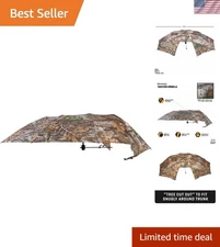 Portable Realtree Edge Umbrella with Storage Sack - Perfect for Outdoor Hunting