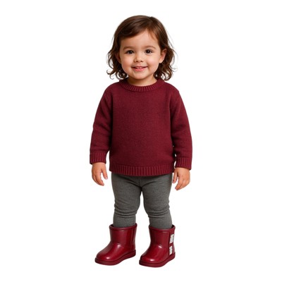 UGG Big Kids Classic Clear Mini Boot, Red Size 6