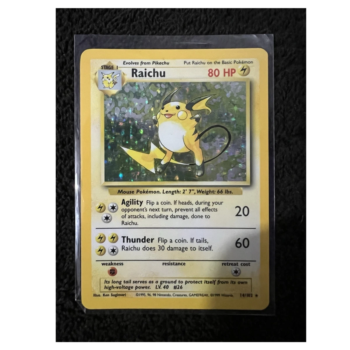 Raichu Pokmon TCG Base Set Individual Collectible Card Game Cards for sale  | eBay