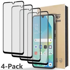4Pcs Clear For Samsung Galaxy A16 Case Friendly Tempered Glass Screen Protector