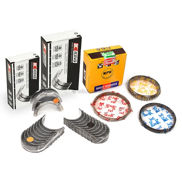 Anillos de pistón rodamientos de varilla principal aptos para 98-04 Nissan Altima Frontier Axxess 2.4 DOHC Foto 2 de 4