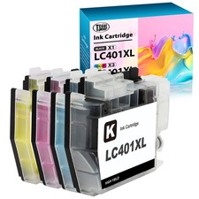 4pk LC401 Ink Cartridges For Brother LC-401 MFC-J1010DW MFC-J1012DW MFC-J1170DW