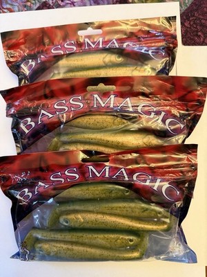 Bass Magic Swimbait rainbow trout Soft Plastic Fishing lure 5.5'' 5 Pack (3)