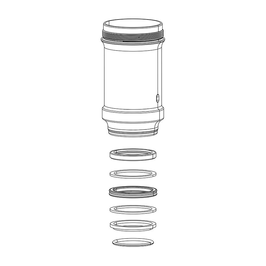 Баллончик RockShox Monarch Air Can в сборе 152 мм x 31 мм B1/ C1/ D1 для установки сзади