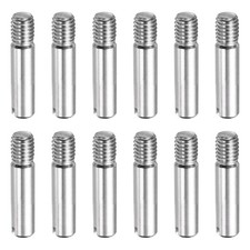 12Pcs M5 x 16mm Slotted Cylindrical Pins Stainless Steel External Thread Pin